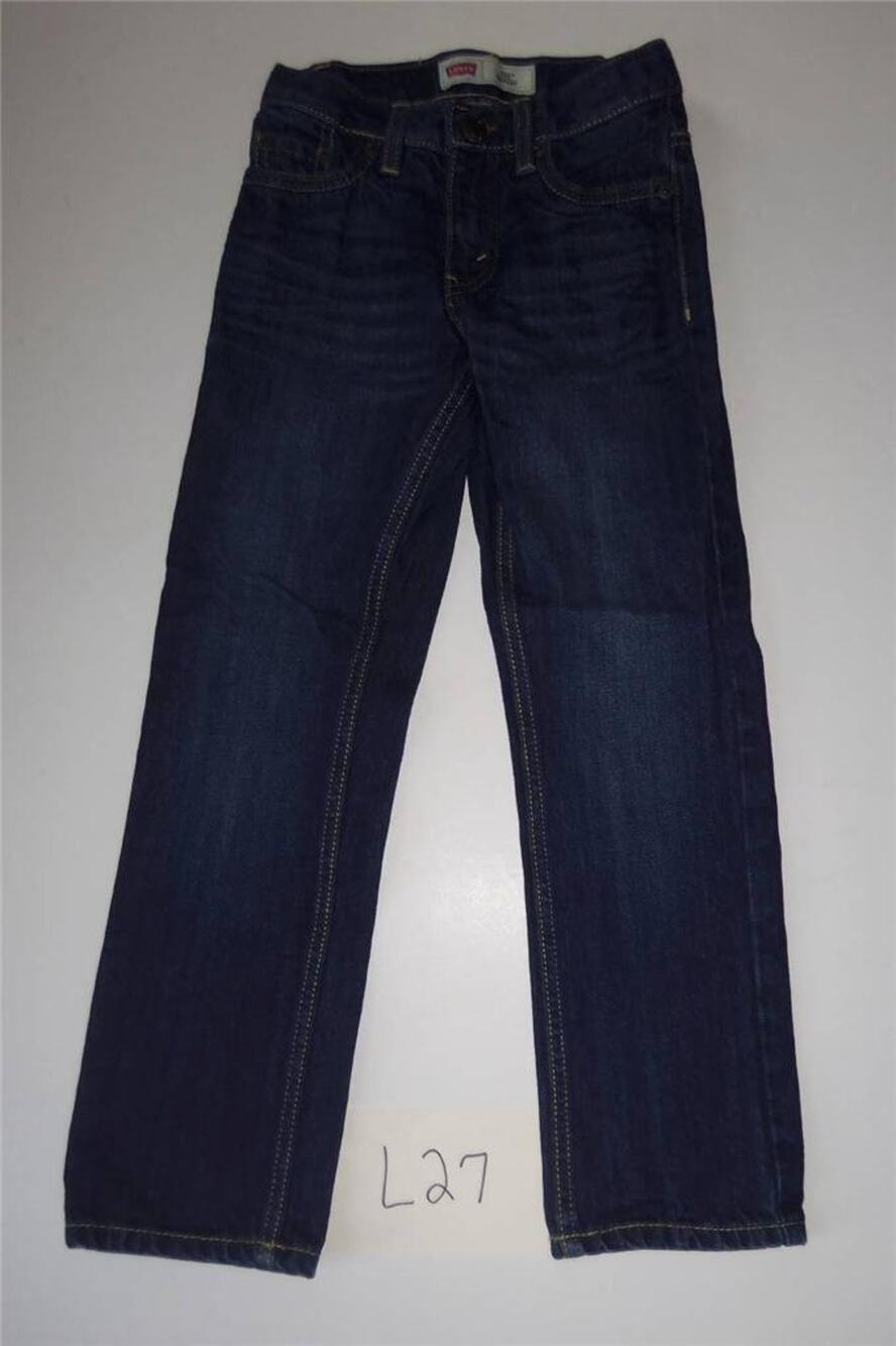 Levis 511 Skinny Blue Jeans Size 7 Girls Adjustable Waist -0714L27